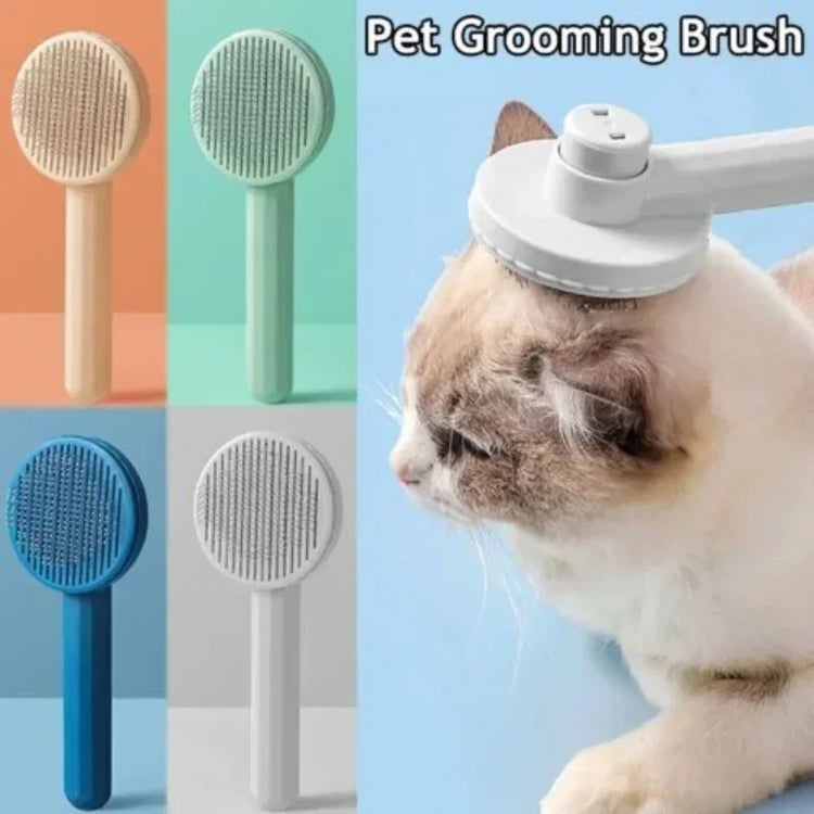Cat Grooming Brush – Soft & Effective Hair Remover for Happy Pets