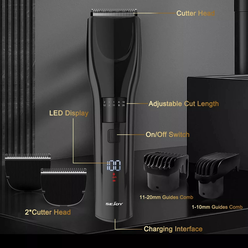 Sejoy Pet Hair Clippers – ShARP3S Cat & Dog Hair Trimmer for Home Grooming