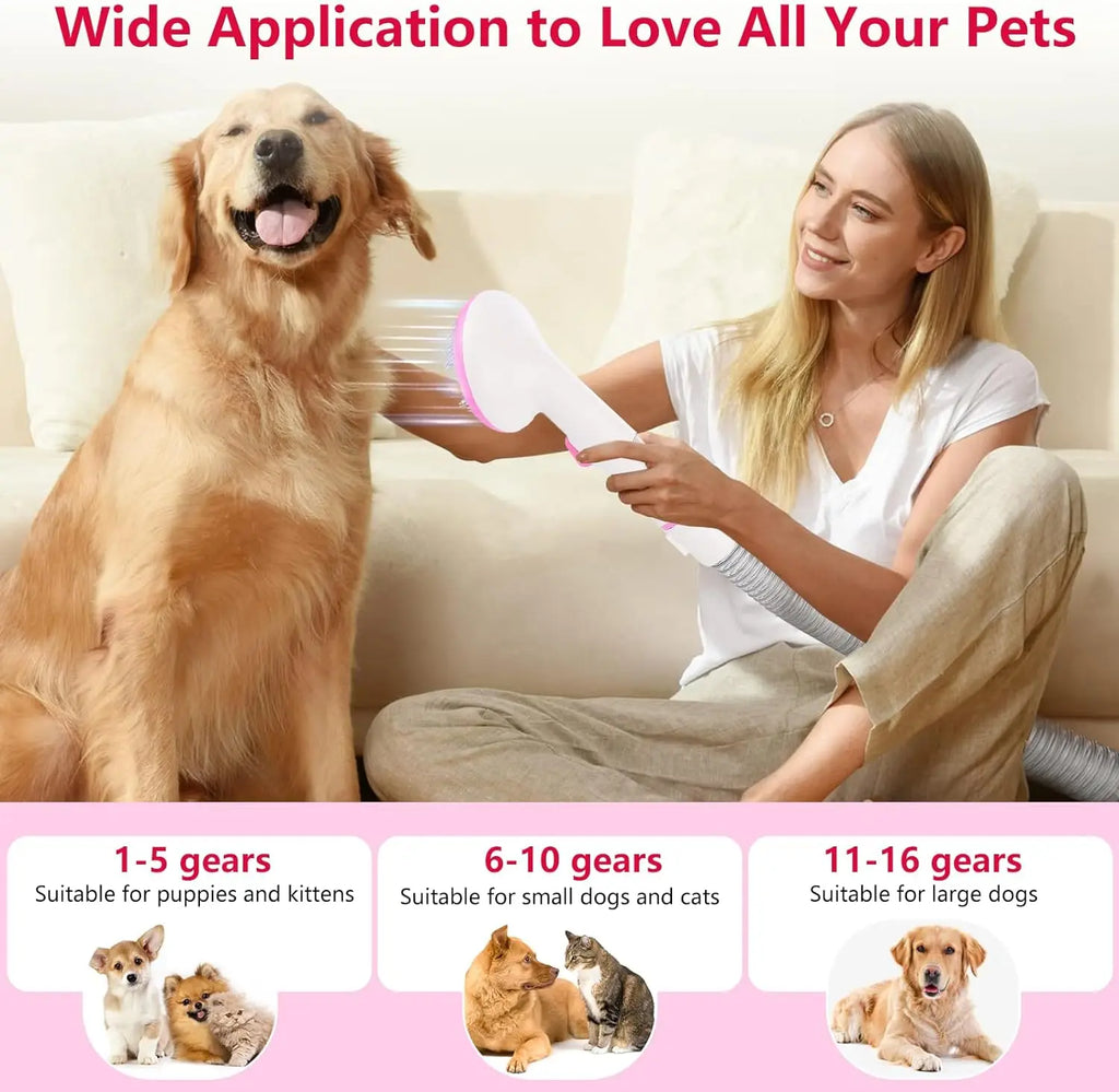 Pet Grooming Vacuum – Dog Hair Groomer & Multi-Functional Pet Grooming Kit