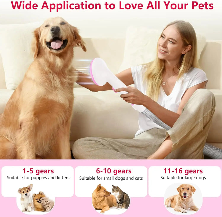 Pet Grooming Vacuum – Dog Hair Groomer & Multi-Functional Pet Grooming Kit