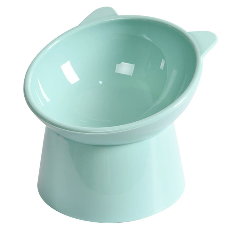 Tilted Elevated Cat Food Bowl – Ergonomic, Anti-Vomiting, Non-Slip Design for Comfortable Mealtime