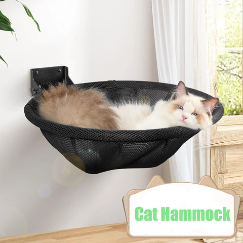 Wall-Mounted Foldable Cat Hammock – Space-Saving Comfort & Fun