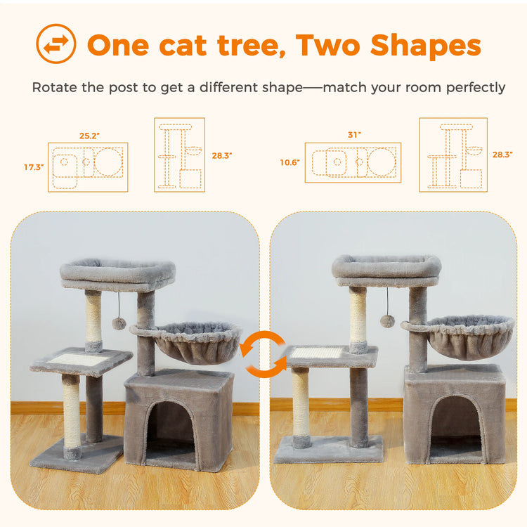 Cat Tree & Activity Tower – Indoor Play, Scratch & Rest Station for Cats