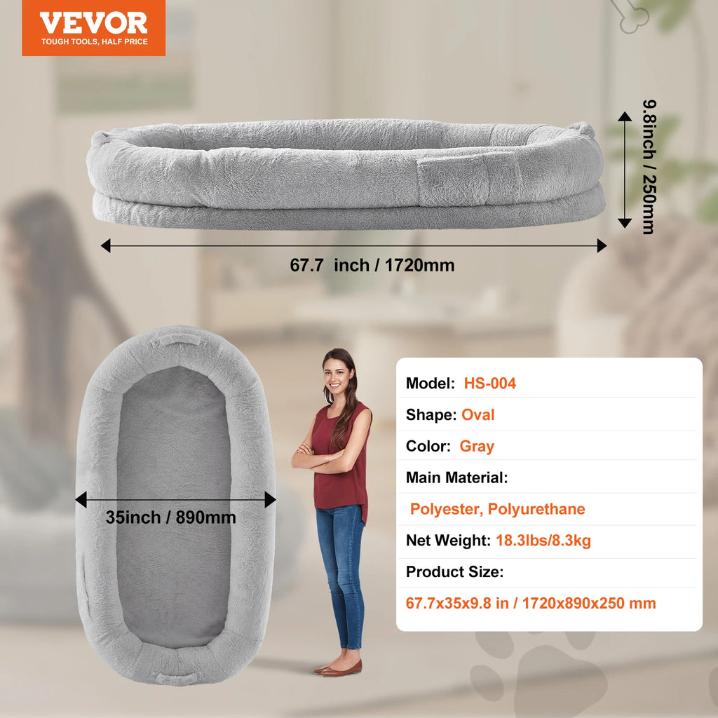 SucceBuy Human Dog Bed – XL Comfort for Adults & Pets