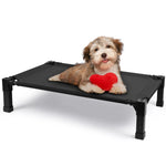 Elevated Dog Bed – Cooling Raised Pet Cot with Chew-Proof Mesh & Metal Frame