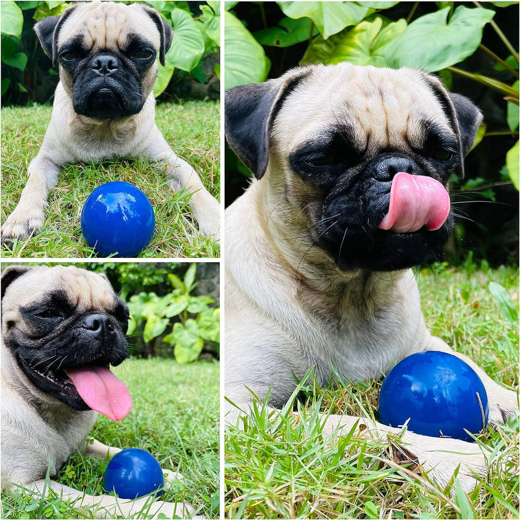 SuperChewy Tough Dog Ball Toy – Strong Natural Rubber Fetch & Chew Toy for Large Dogs