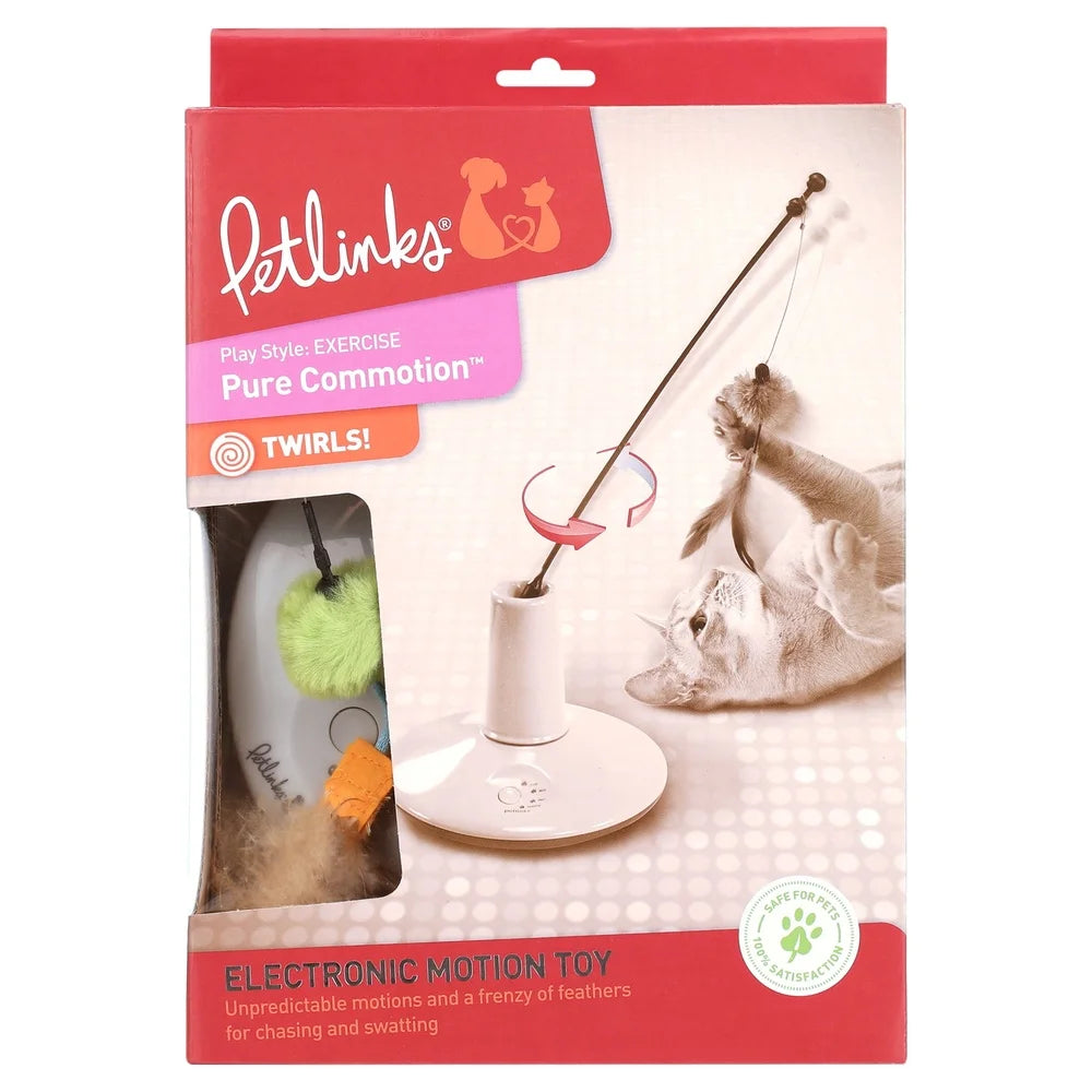 Electronic Motion Cat Toy – Interactive Chasing Plush Feathers for Active Play
