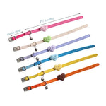 Cute Elastic Safety Cat Collar with Bell – Kawaii Heart & Donut Charms