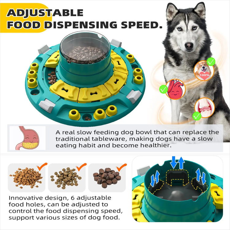 KADTC Advanced Dog Puzzle Toy – Level 4 Brain Stimulation & Slow Feeder