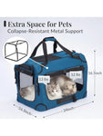 Extra Large Cat Carrier – Collapsible Soft-Sided Crate for Car Travel