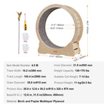 VEVOR Cat Exercise Wheel – Natural Wood Silent Treadmill Roller for Pet Fitness