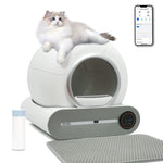 DOEL 65L Automatic Self-Cleaning Cat Litter Box – Smart WiFi-Controlled Cat Toilet with Trash Bag & Litter Mat