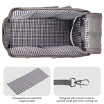 Removable Women’s Pet Carrying Handbag – Dark Gray Carrier for Small Dogs & Cats