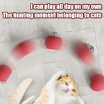 Electric Cat Ball Toy with Faux Tail – Smart Rechargeable Interactive Fun