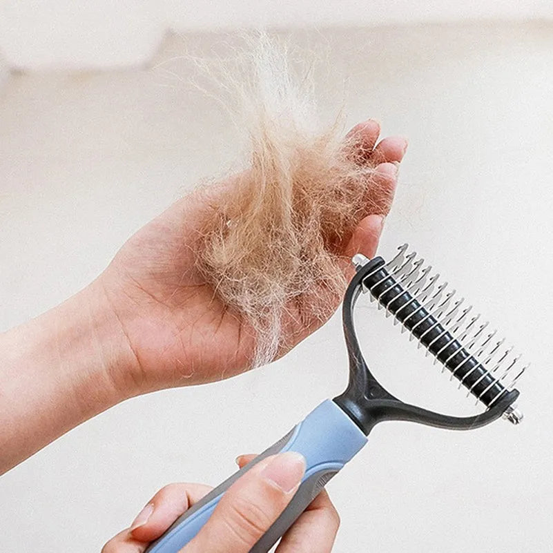 Dog Brush Pet Hair Remover – Professional Shedding & Grooming Tool for Dogs & Cats