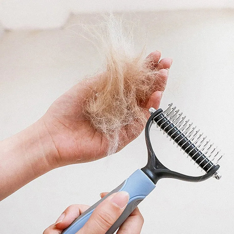 Dog Brush Pet Hair Remover – Professional Shedding & Grooming Tool for Dogs & Cats
