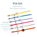 Cute Elastic Safety Cat Collar with Bell – Kawaii Heart & Donut Charms