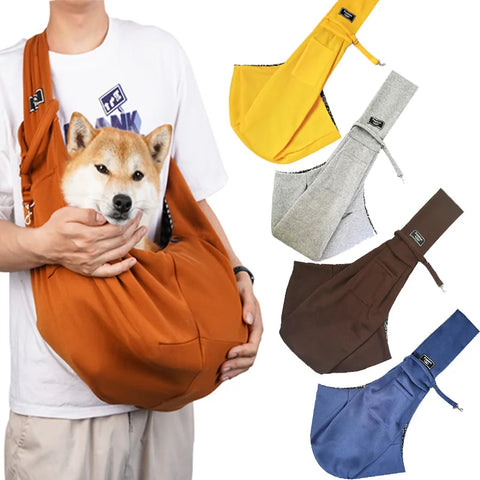 Crossbody Breathable Dog Folding Pet Bag – Large Capacity Portable Cat & Dog Carrier