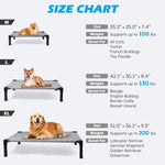 Elevated Dog Bed – Cooling Raised Pet Cot with Chew-Proof Mesh & Metal Frame
