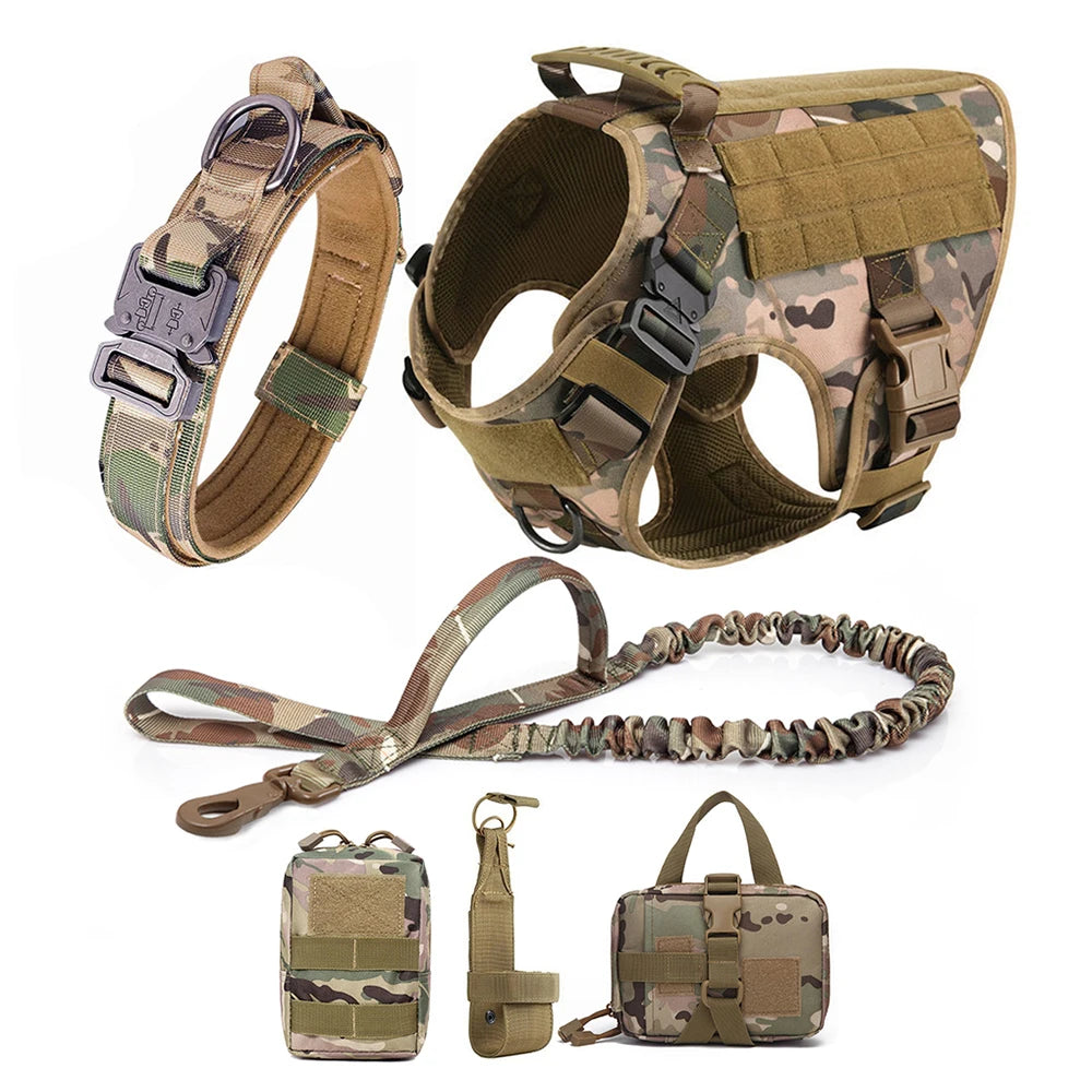 Large Dog Harness & Leash Set – Training & Walking Vest with Collar