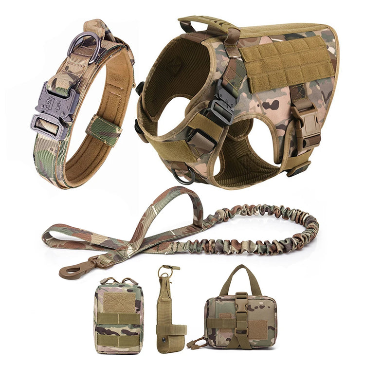 Large Dog Harness & Leash Set – Training & Walking Vest with Collar