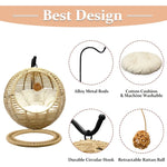 Wicker Cat Swing Bed – Handmade Comfort & Fun for Your Feline Friend