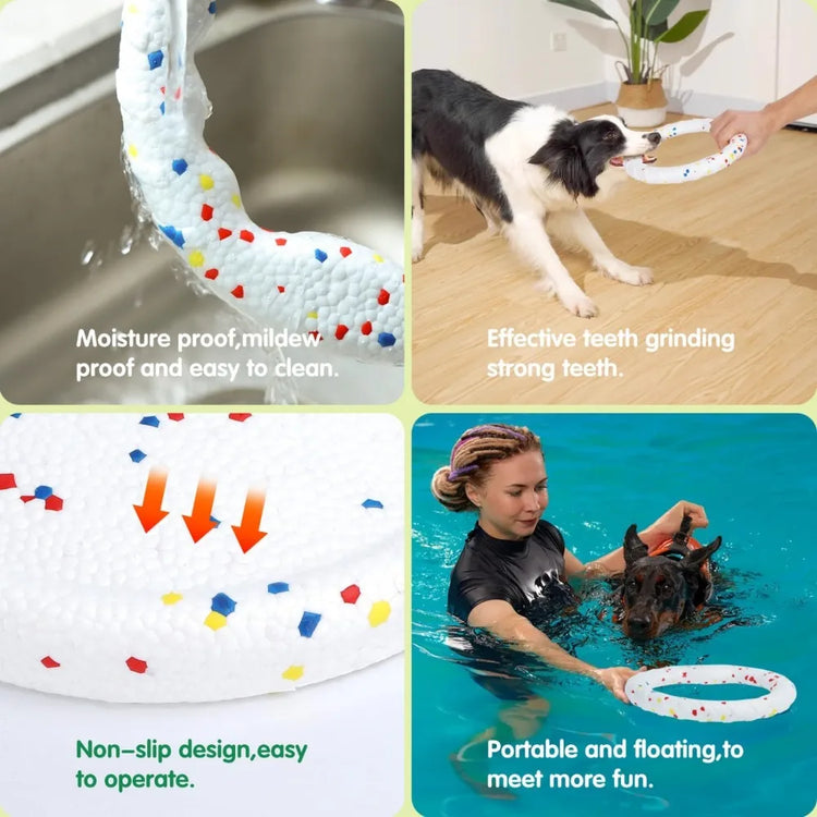 Nobleza Indestructible Fly Disc & Ball Toy Set – Durable Outdoor Interactive Toy for Dogs