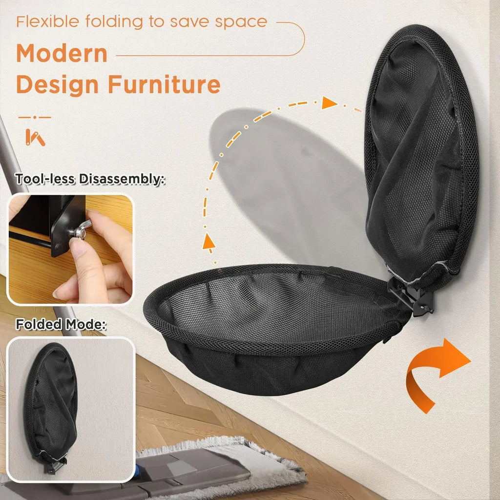 Wall-Mounted Foldable Cat Hammock – Space-Saving Comfort & Fun