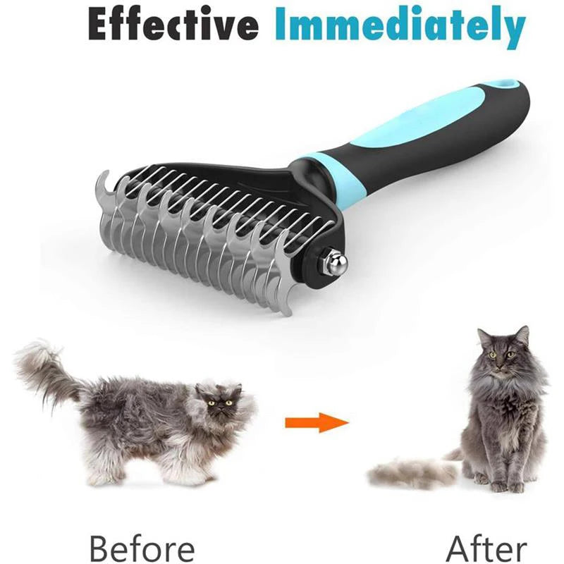Professional Pet Grooming Brush & Hair Remover – For Dogs, Cats & Small Animals