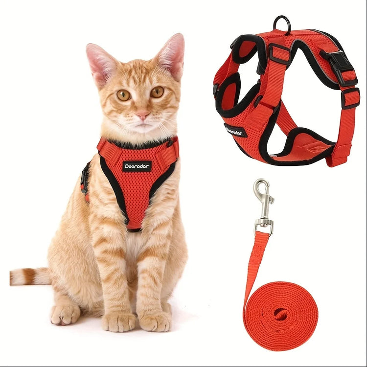 Adjustable Non-Slip Cat Leash with Vest – Safe, Comfortable Outdoor Adventures