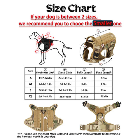 Military Tactical Dog Harness Set – Complete Training Gear