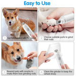 Electric Pet Nail Grinder – USB Rechargeable, Low Noise, LED Light for Dogs & Cats