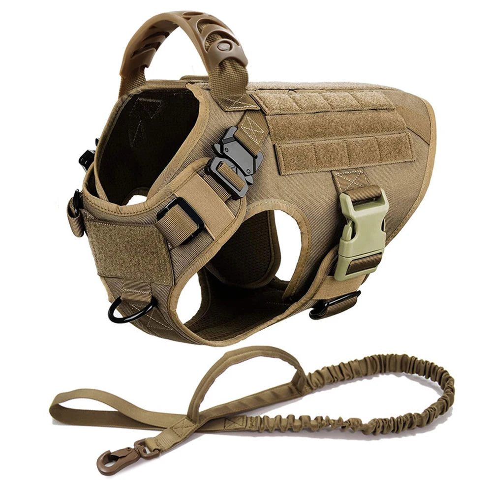 Large Dog Harness & Leash Set – Training & Walking Vest with Collar