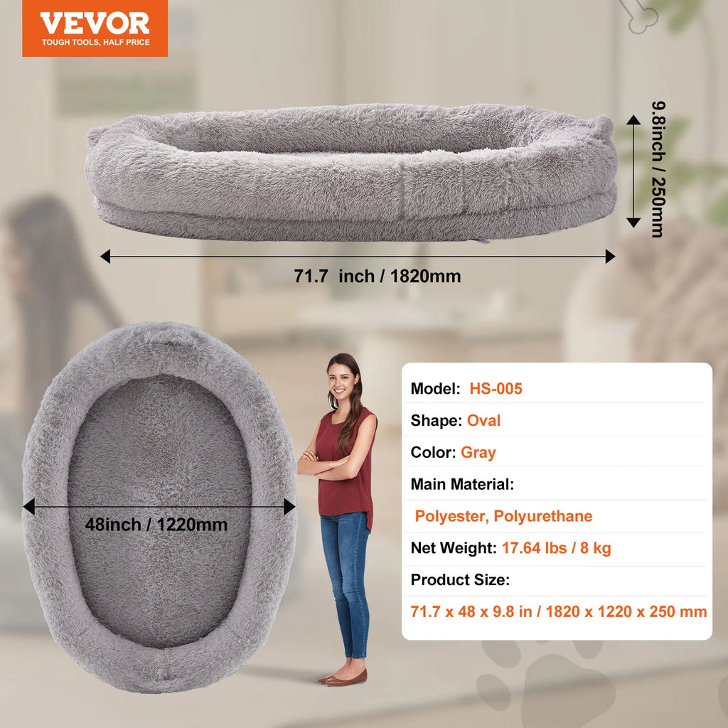 SucceBuy Human Dog Bed – XL Comfort for Adults & Pets
