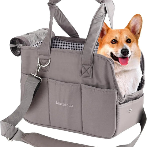 Maxetodo Small Dog & Cat Carrier Bag – Lightweight Travel Bag for Pets
