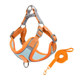 Adjustable Reflective Dog & Cat Harness with Leash – Comfortable, Breathable, and Safe for Small Pets