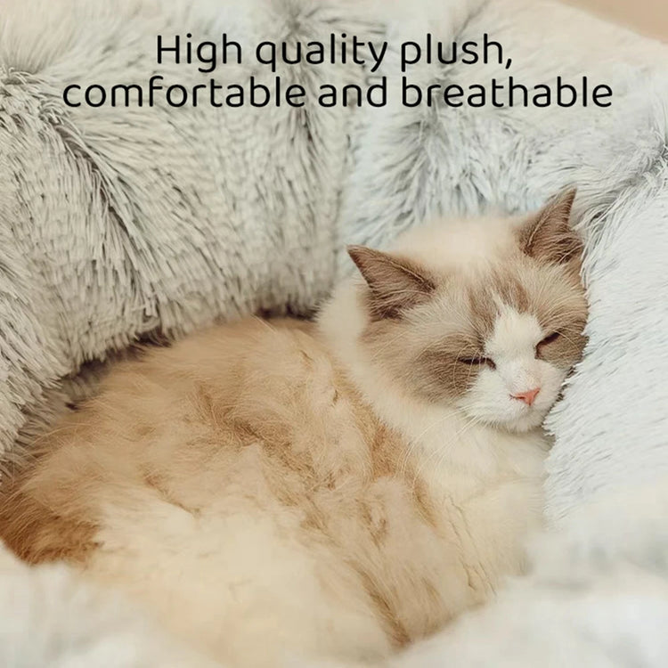 Cat Tunnel Bed with Mat – Plush Playground for Endless Fun