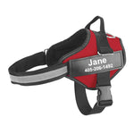 No-Pull Reflective Dog Harness – Adjustable Vest with Custom ID Patch