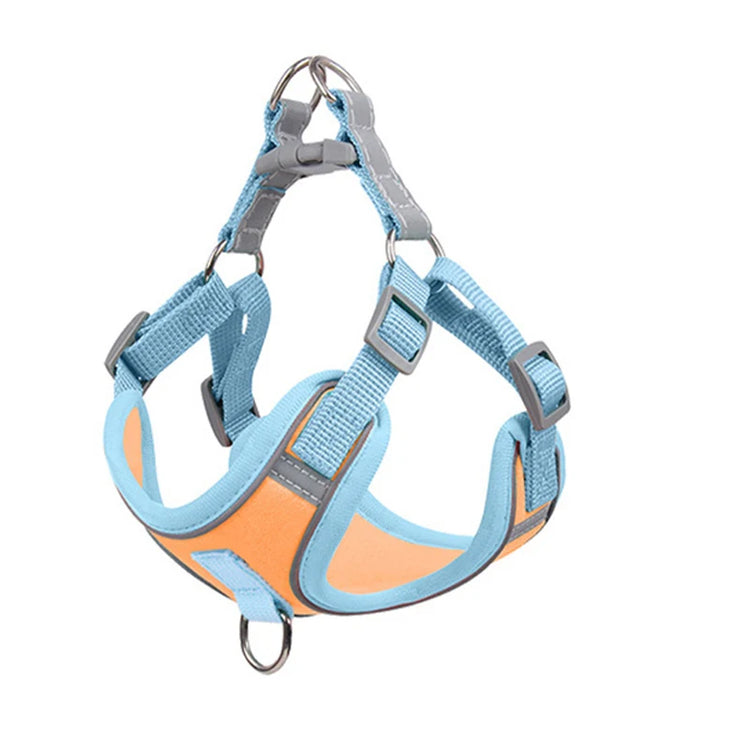 Adjustable Reflective Dog & Cat Harness with Leash – Comfortable, Breathable, and Safe for Small Pets
