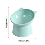 Tilted Elevated Cat Food Bowl – Ergonomic, Anti-Vomiting, Non-Slip Design for Comfortable Mealtime