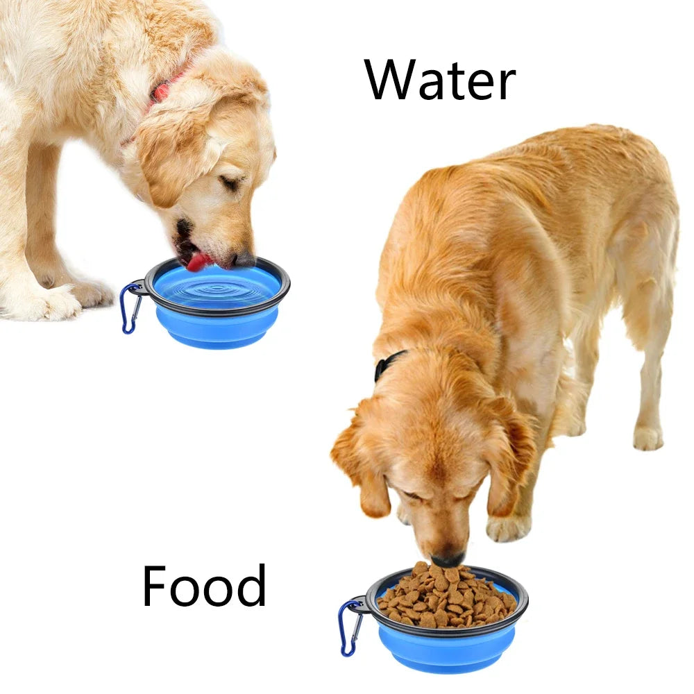 Collapsible Silicone Pet Bowl – Lightweight, Portable, and Travel-Ready Feeding & Water Dish