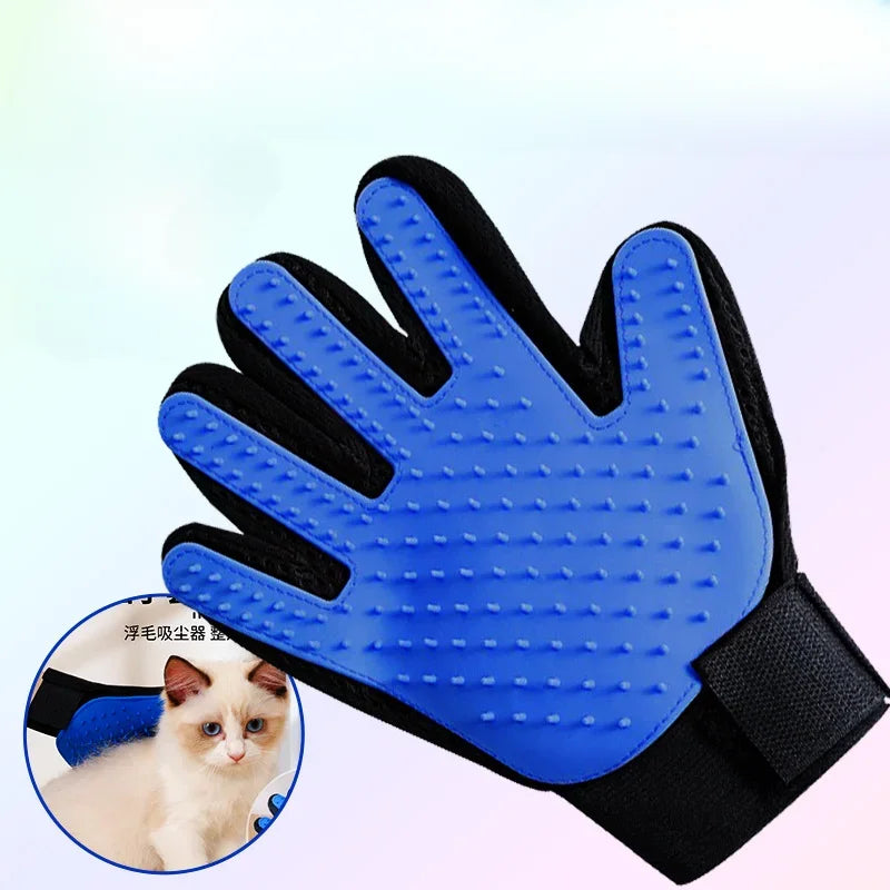 Pet Grooming Glove – Self-Cleaning Brush for Cats & Dogs