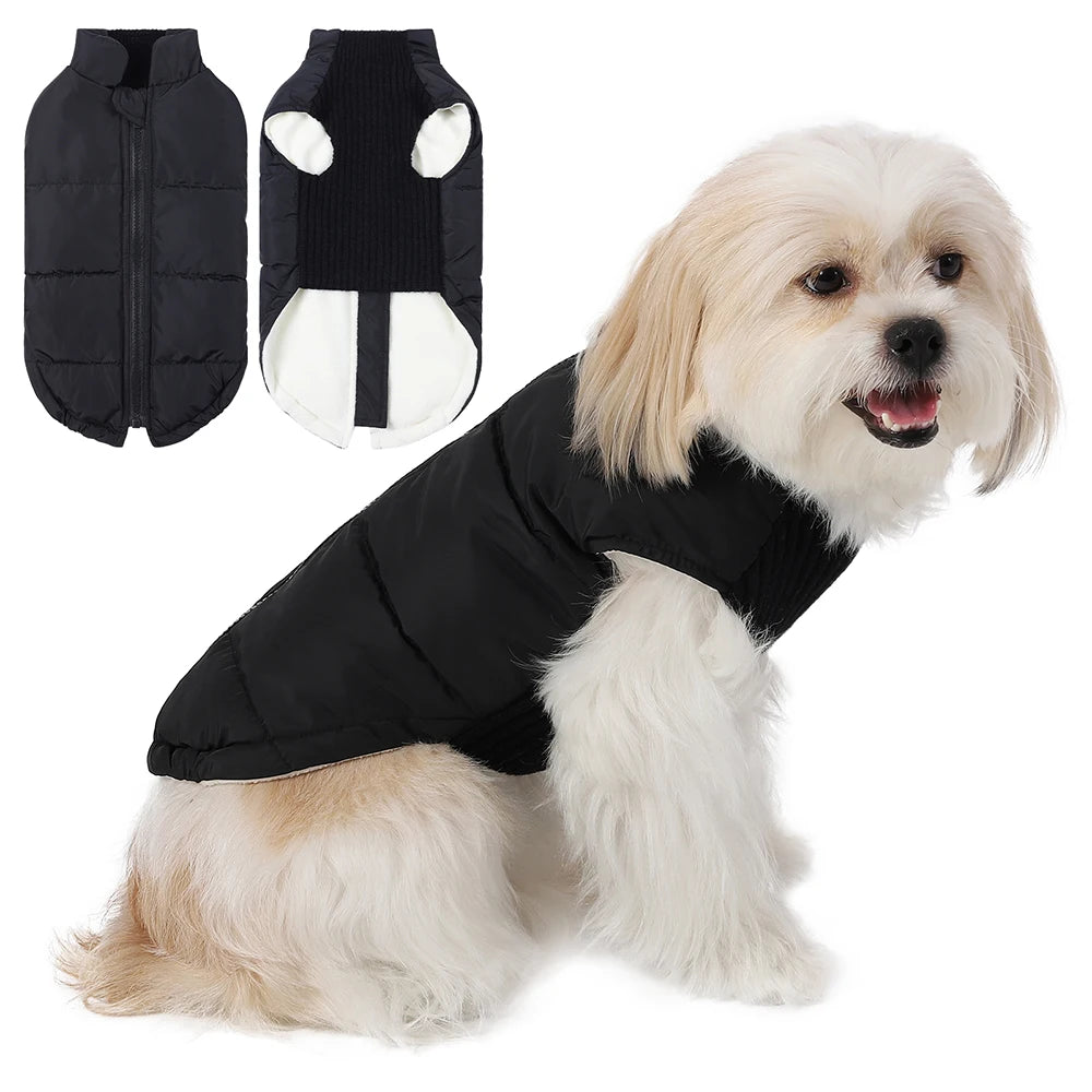 Pet Knitted Leisure Dog Clothes – Autumn/Winter Warm Vest Jacket for Small & Medium Dogs