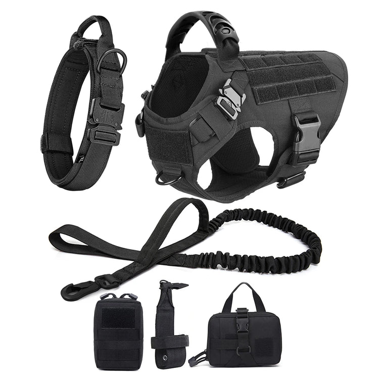 Large Dog Harness & Leash Set – Training & Walking Vest with Collar