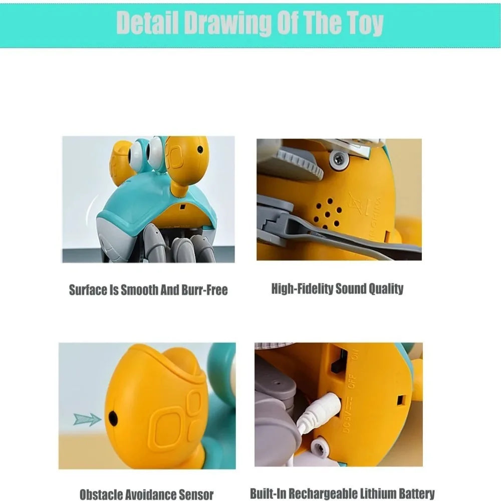 Engaging Interactive Dancing Crab Toy – Musical Fun for Dogs & Cats