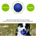 SuperChewy Tough Dog Ball Toy – Strong Natural Rubber Fetch & Chew Toy for Large Dogs