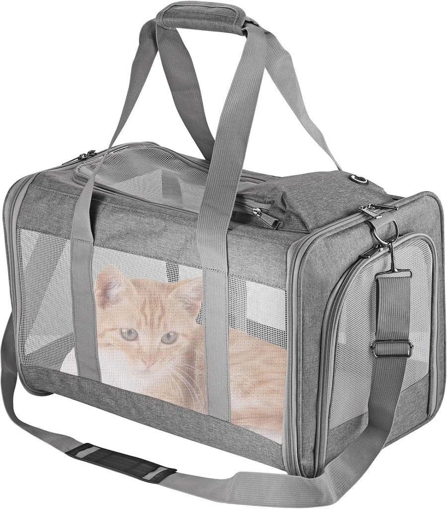 Airline-Approved Pet Carrier – Soft Travel Bag with Breathable Honeycomb Board
