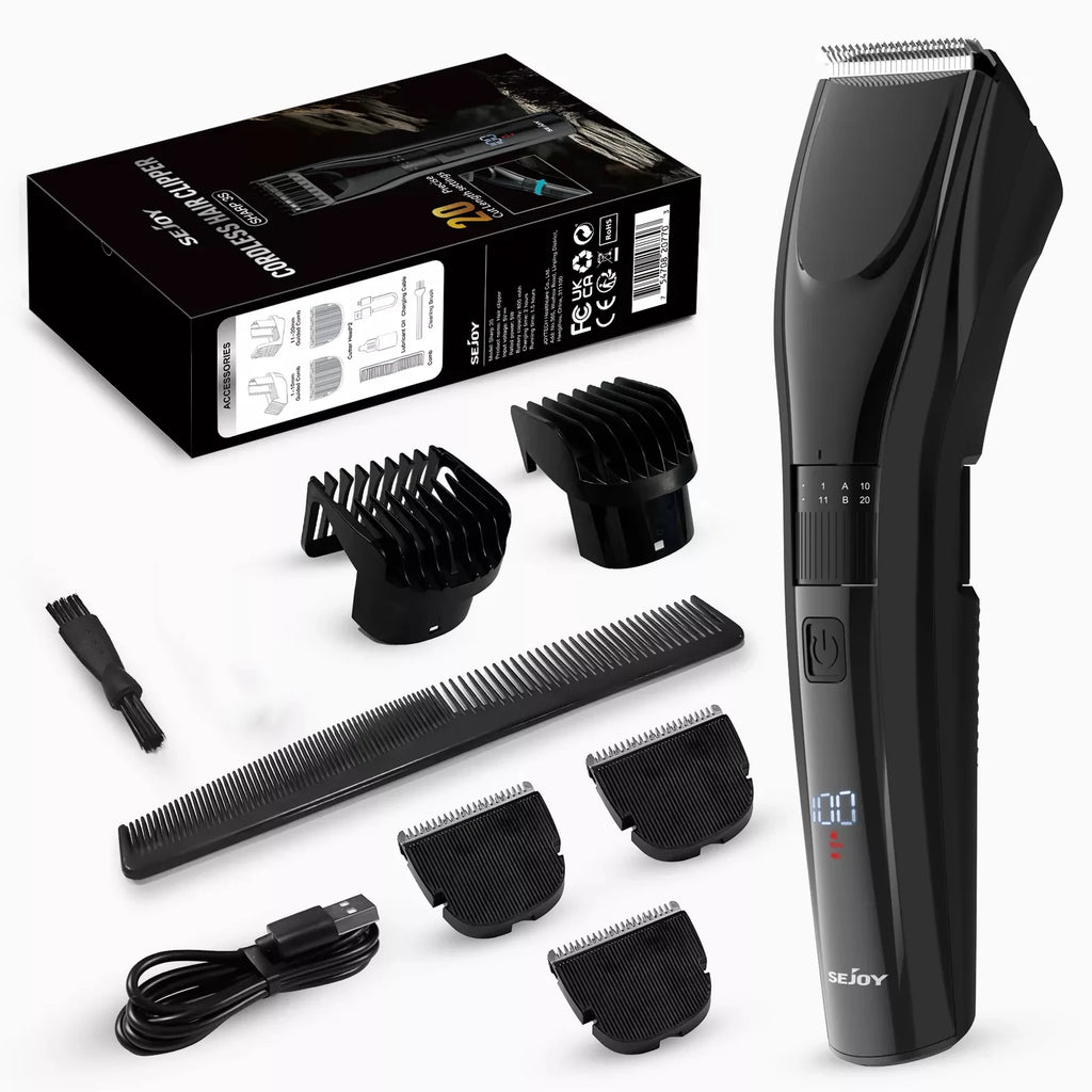 Sejoy Pet Hair Clippers – ShARP3S Cat & Dog Hair Trimmer for Home Grooming