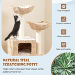 48" Cattail Cat Tree – Play, Rest & Scratch in Style