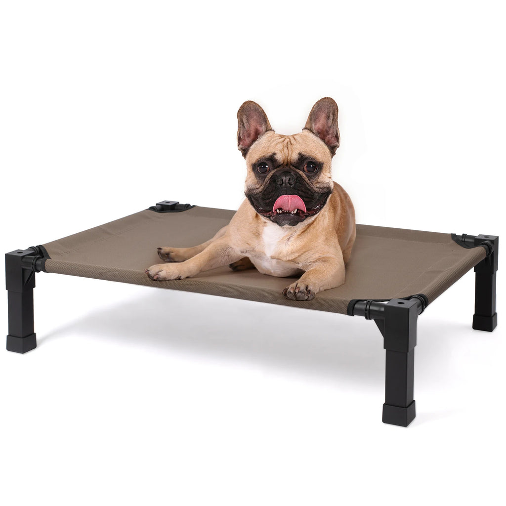 Elevated Dog Bed – Cooling Raised Pet Cot with Chew-Proof Mesh & Metal Frame